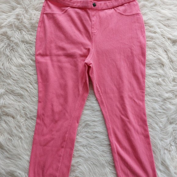 Simply Vera Wang Pink Cropped Pants Siz M - Picture 3 of 8